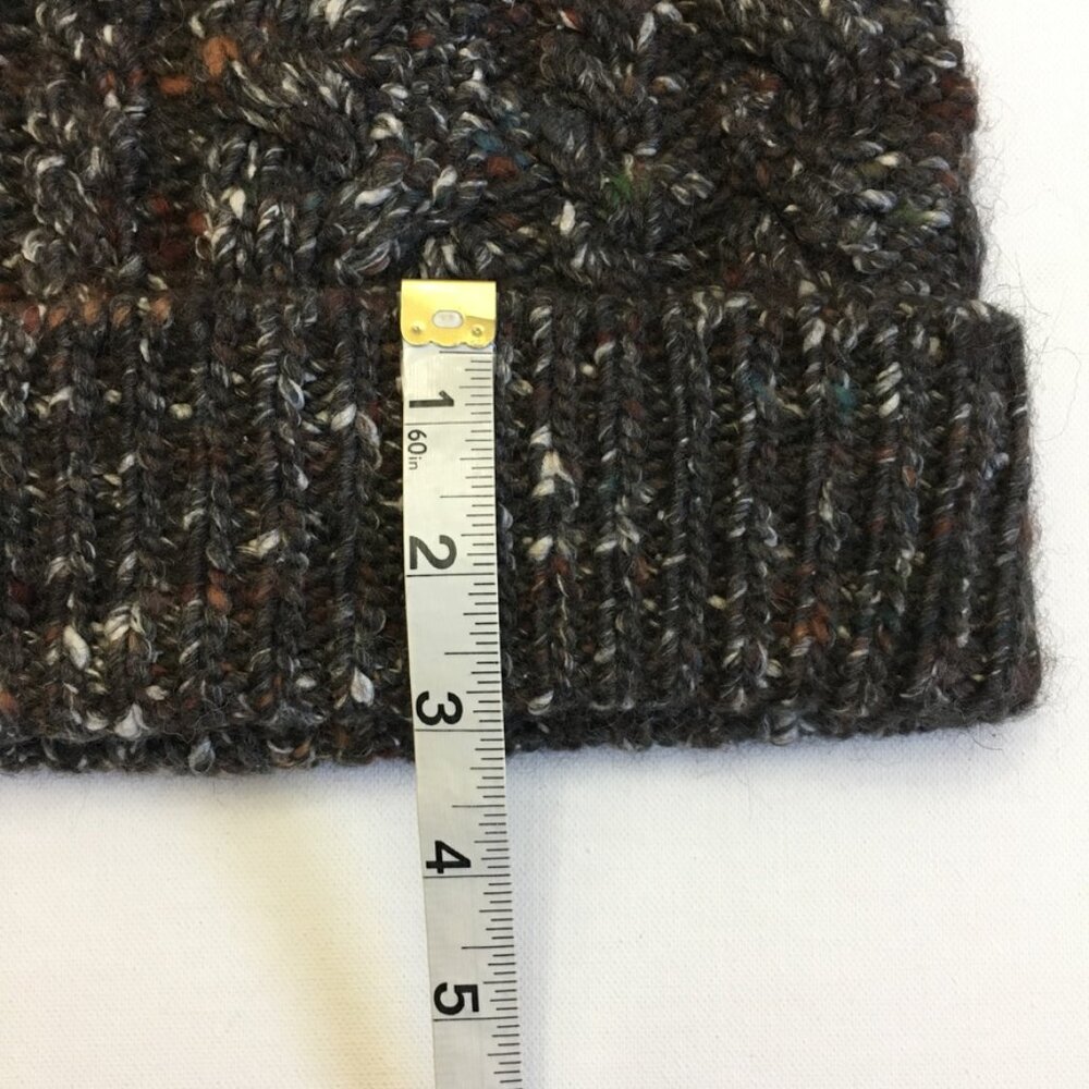 INTERMIX Italian Yan Womens Beanie Brown Multi-Color Wool Silk Blend One Size - Picture 9 of 12